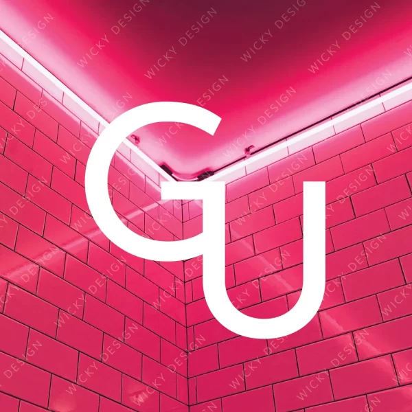 GU initials logo design