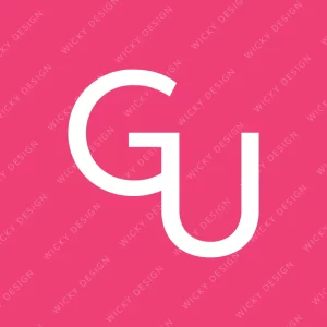GU initials logo design