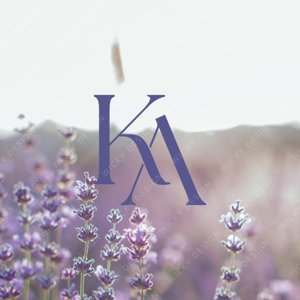 KA letters initials monogram logo