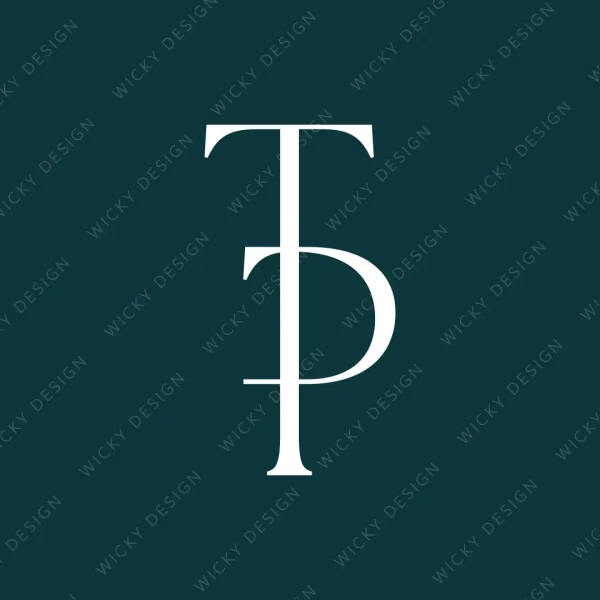 TP letters initials monogram logo