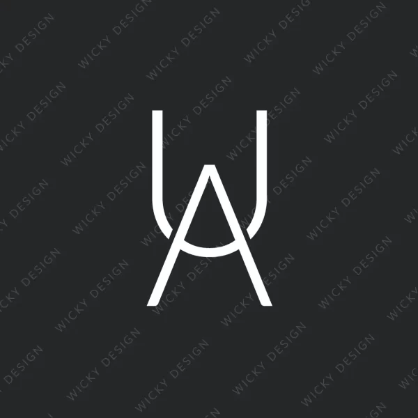 UA letters initials monogram logo