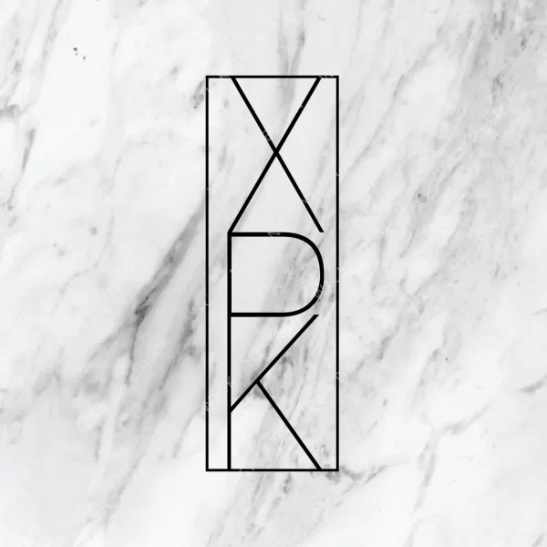 XPK initials monogram logo design