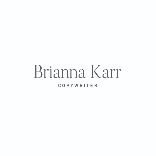 Brianna Karr - elegant and modern premade logo design